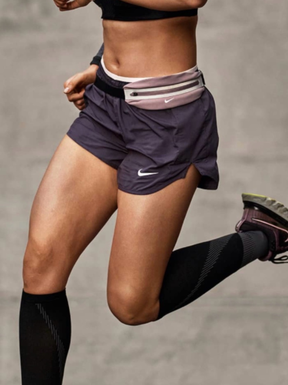 Nike Women's Plum floral blue Athletic Running Shorts